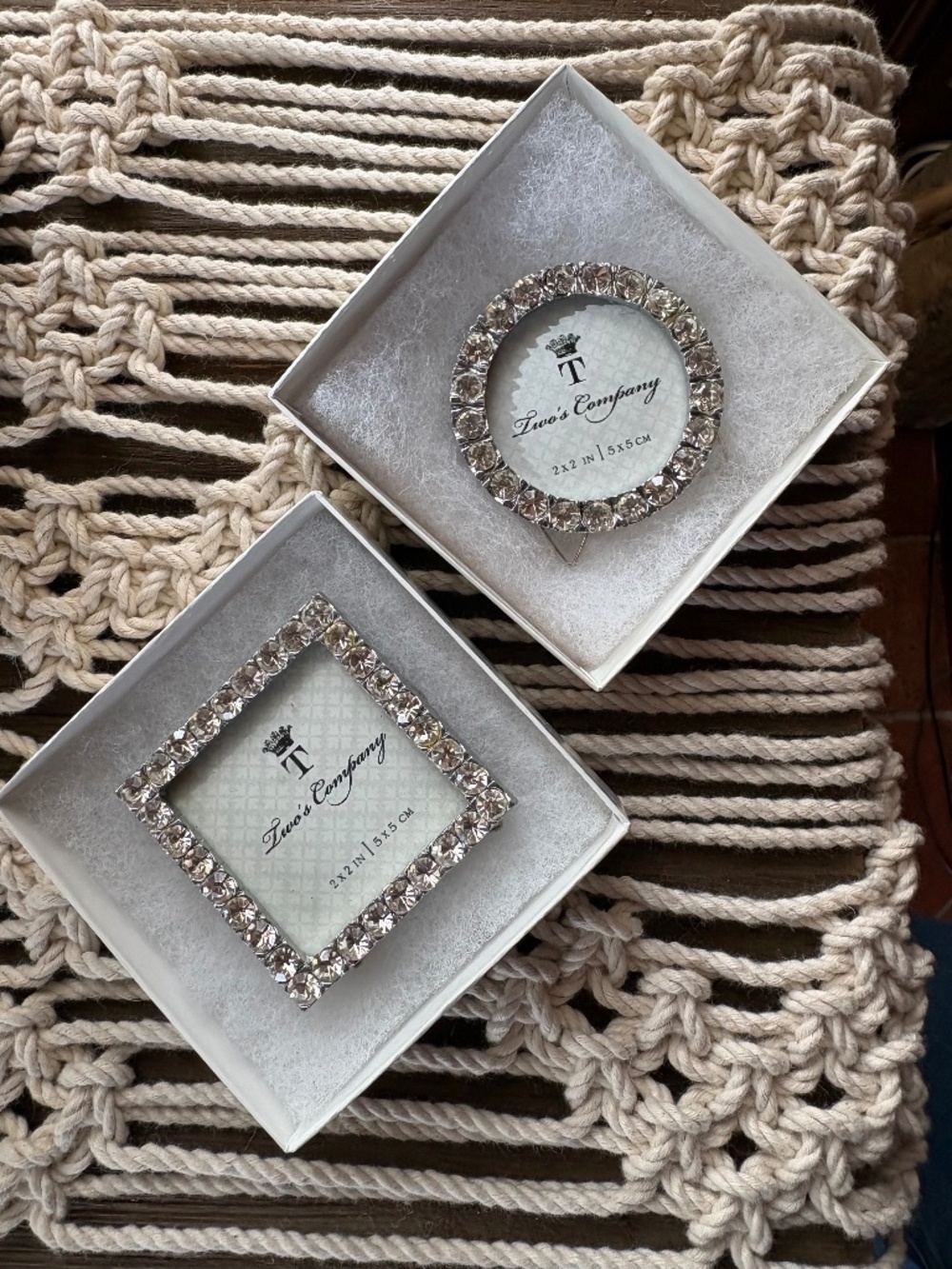 Two’s Company 2x2 mini picture frames